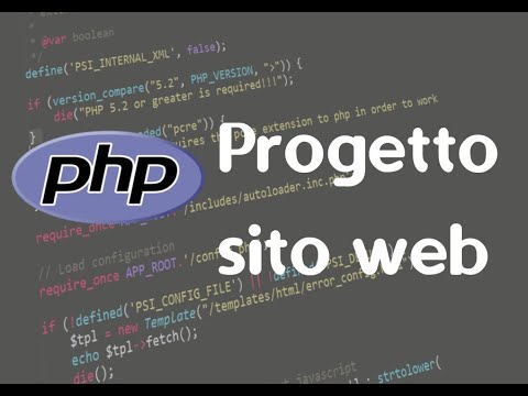 php 17:  Come creare  un sito web in php