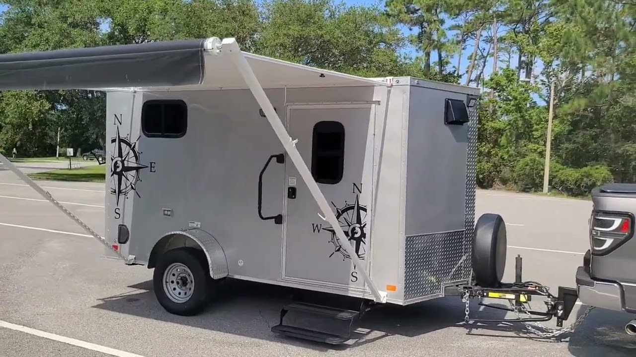 Cargo Trailer Camper Conversion Tour