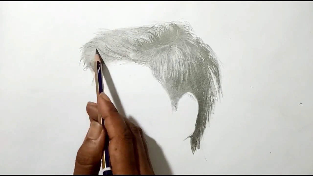 How To Draw Hair For Beginners Boy Hair Drawing