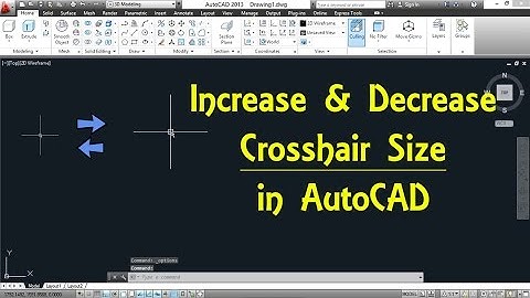 How to Increase and Decrease Crosshair Size in AutoCAD By Engineer AutoCAD Tutorials
