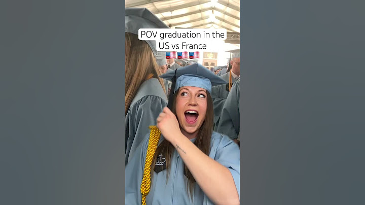 Graduation in the US vs France #usa #american #french #cultureshock #college #graduation #funny