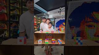 Family Funny Game! Rubik's cube #ikqlebron #challenge