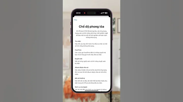 Chế độ phong toả - Tính năng siêu bảo mật trên iPhone #shorts