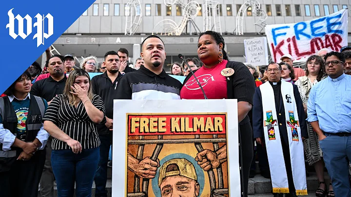 Kilmar Abrego García thanks supporters outside ICE office