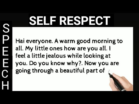 an essay for self respect