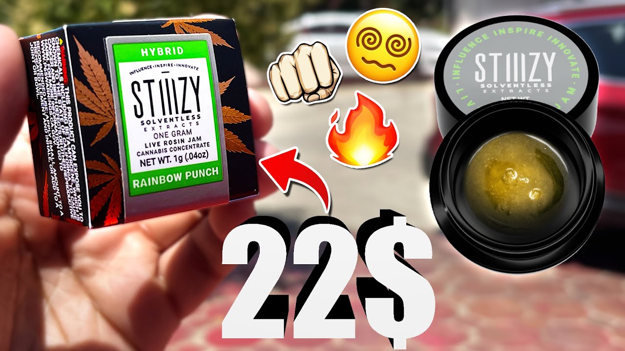 THE CHEAPEAST ROSIN I HAVE EVER GOTTEN… | Stiiizy Rainbow Punch | DANKLIN DAB REVIEW #4