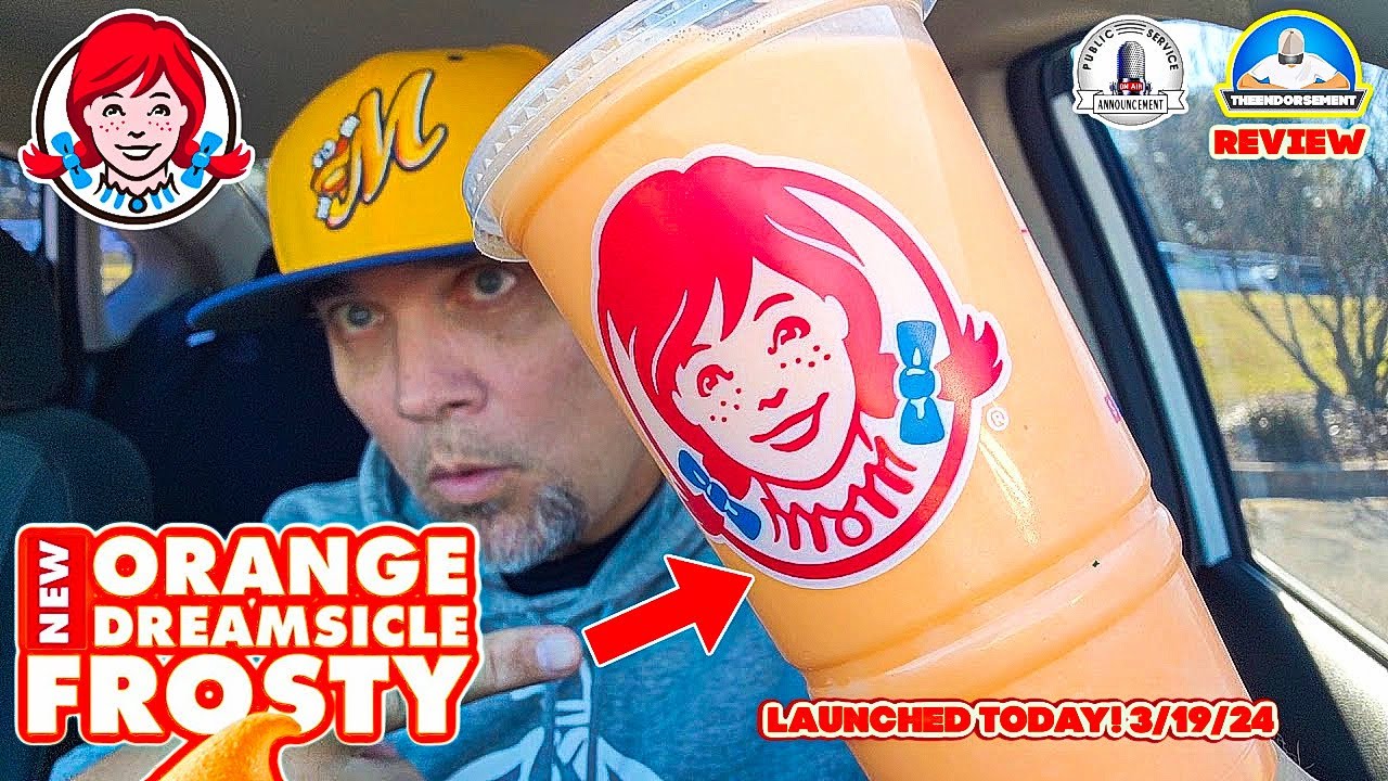 Wendy's® Orange Dreamsicle Frosty Review! 👧🏼🟠🍦 BEST Frosty Flavor