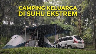 Camping Keluarga di Waktu Hujan, Dinginnya Terasa Ekstrem || ASMR Camping