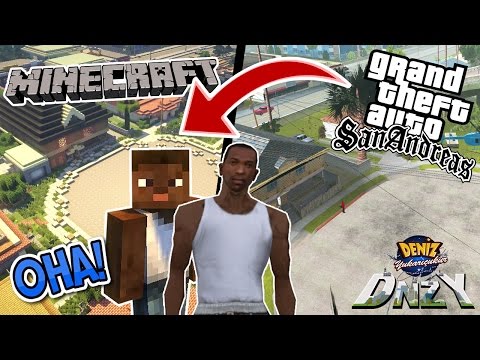 MİNECRAFT'DA GTA SAN ANDREAS'A GİTTİK - SÜPER MOD !