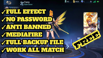 SCRIPT SKIN FANNY LIGHTBORN | FULL EFFECT+BACKUP | NO PASSWORD | ANTI BANNED