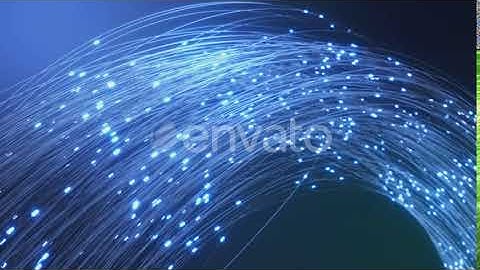 Digital Data Transmission Via Fiber Optical Fibers | Motion Graphics - Envato elements