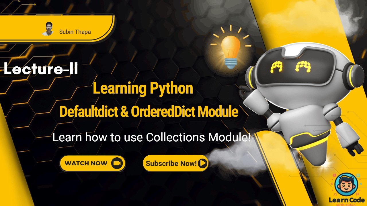Python defaultdict & OrderedDict Explained | Collections Module Lecture ...