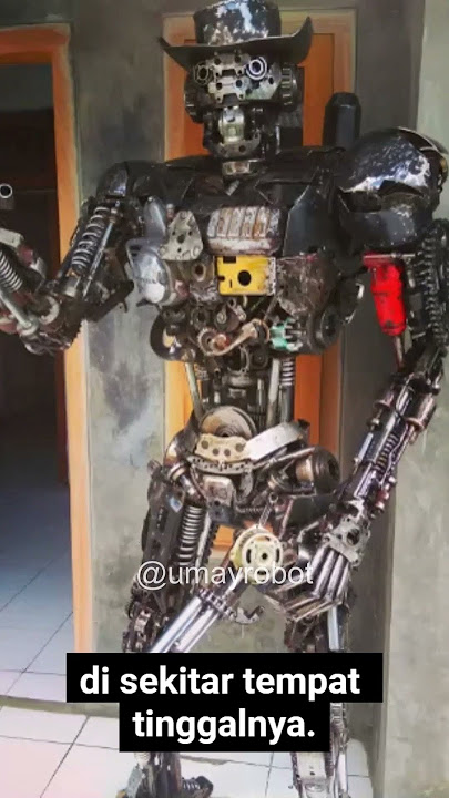 Kreativitas Tingkat Dewa, Pemuda Ini Ubah Onderdil Bekas Jadi Robot Raksasa