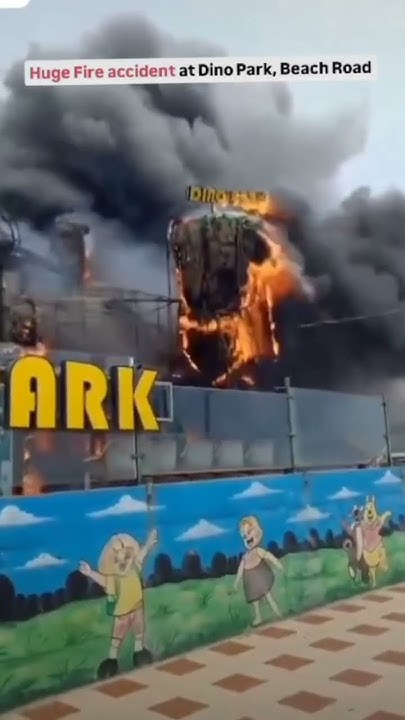 Fire Accident In Vizag Dino Park near To Rk Beach viralshort ytshorts vizag-ki-em-indhi-dino-park-vizag-shorts-youtube