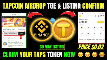 TapCoin Airdrop Guide 2025 | Tap Token Listing News and Price Forecast ||