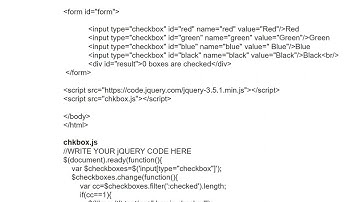 Cognizant handson jquery Select the boxes
