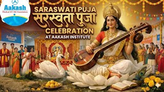 Saraswati Puja Vlog: Celebration at Aakash Institute 📚✨