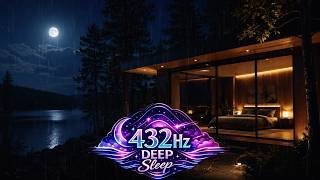 432Hz Deep Sleep Music 2 Hours of Calming Obsidian Void | OLED-Safe Black Screen Uninterrupted Sleep