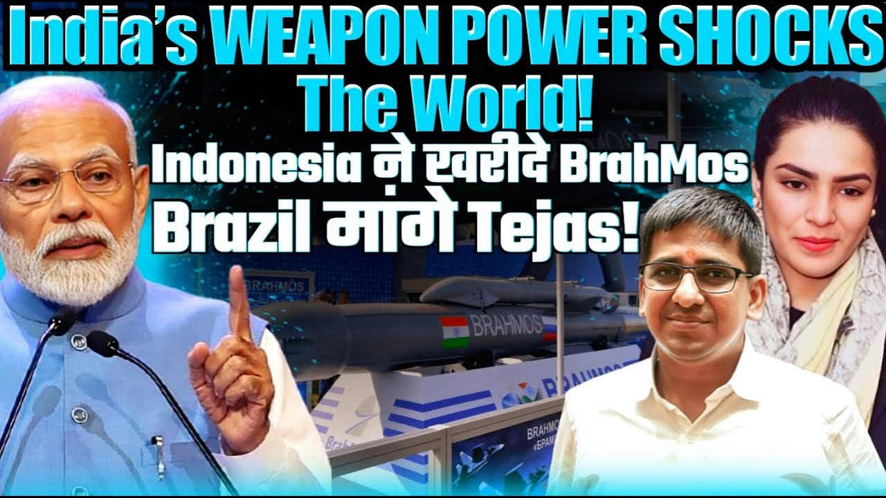 India’s Weapon Power Shocks the World | BrahMos to Indonesia, Tejas to Brazil | Amber Zaidi
