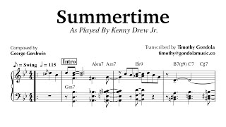 Summertime (Piano Transcription) Kenny Drew Jr.