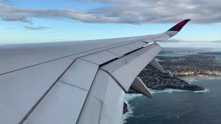 Delta A350 Landing Sydney, Australia