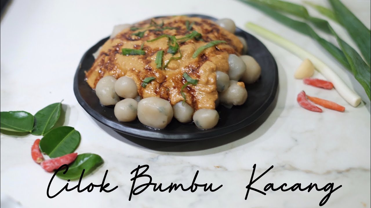  Cilok bumbu Kacang  Cilok  with Peanut Sauce YouTube