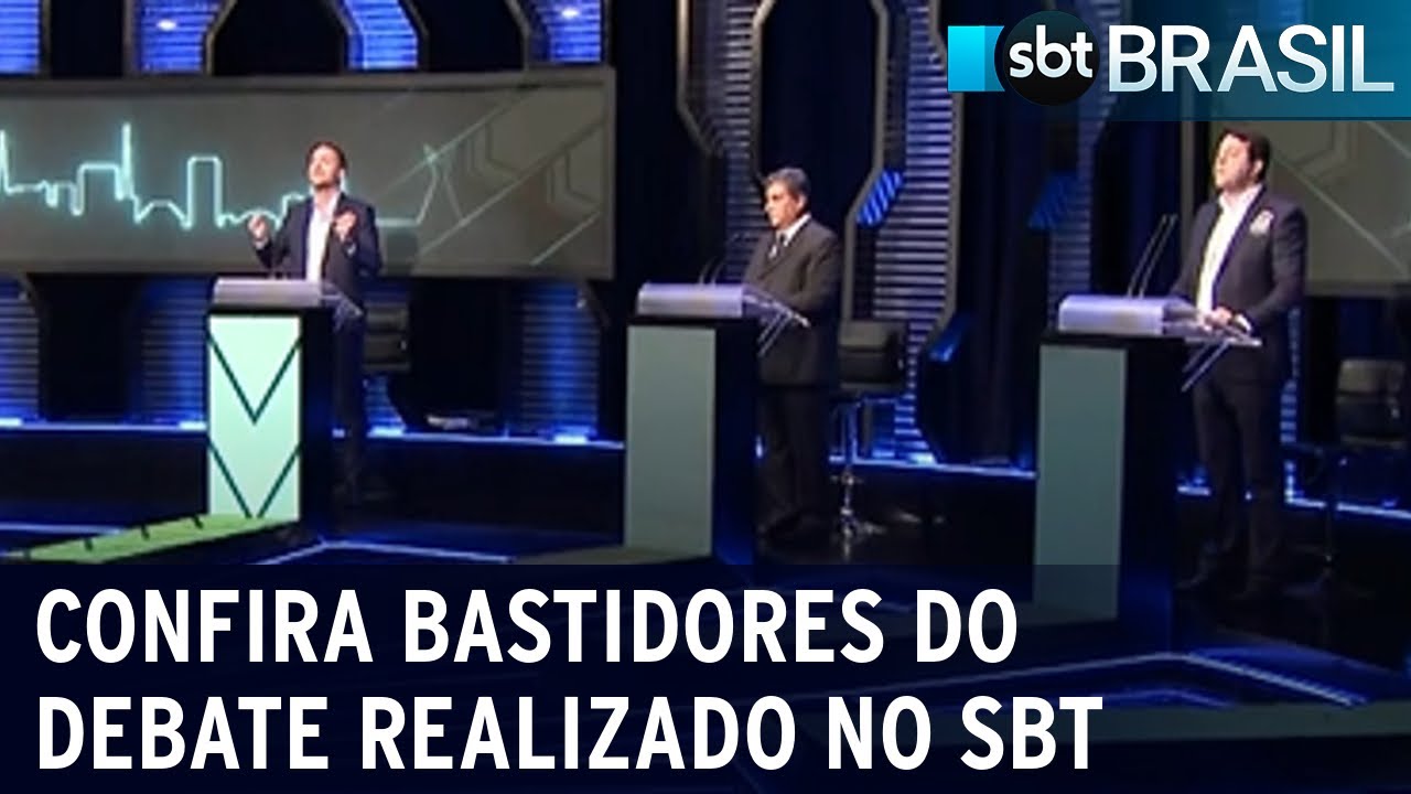 Confira os bastidores do debate entre os candidatos ao governo de São Paulo | SBT Brasil (17/09/22)