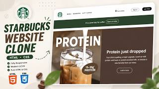 Starbucks Website Clone using HTML & CSS ☕