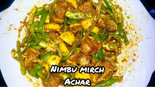 Nimbu mirch achar झटपट बनाएँ बिना तेल का मिर्च और नींबू का इतना टेस्टी अचार कि सब खाते रह जाएंगे