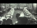 The wedding of Princess Marie Aglae of Germany and Prince Hans-Adam II of Liechte...HD Stock Footage
