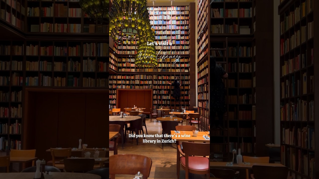 There’s a WINE LIBRARY in Zurich?! 🤯📚🍷 B2 Hotel Wine Library | 