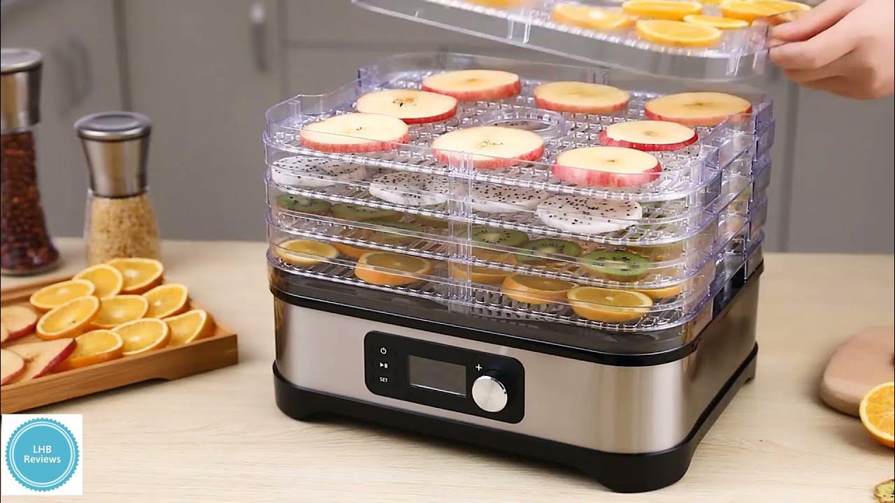 Biolomix 6 Trays Food And Fruit Dehydrator Meat Dryer With Digital