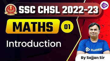 SSC CHSL 2022-23 | Maths by Sajjan Sir | Introduction