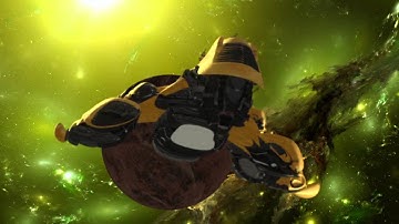 ELEMENT 3D TEST - Starship Flyby Sequence