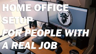 Home Office Desk Setup for Working Professionals with a 'real' job