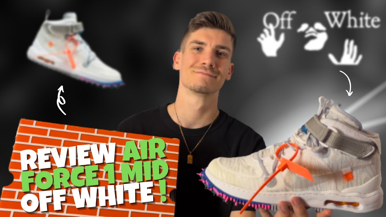 nike air force 1 mid off white on feet｜TikTok Search