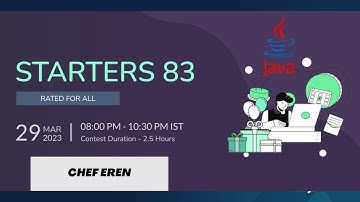 Chef Eren CHEFEREN START83D Code Chef in Java Solution || AC