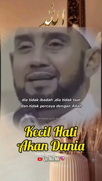 Jangan Kecil Hati Kalau Tidak Dapat Dunia|Habib Syech Assegaf #shorts #motivasi #motivasiislam