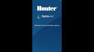 Hydrawise App: Weather Forecast and Observations