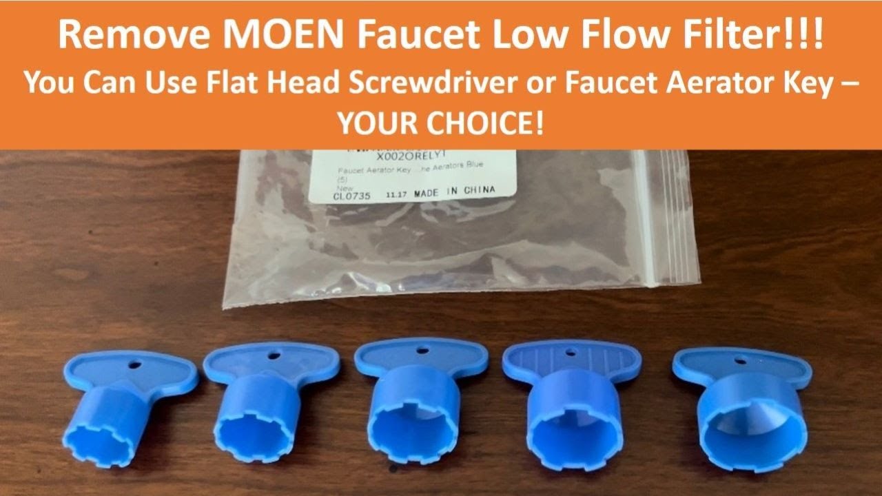 Moen Faucet Aerator Key Flat Head