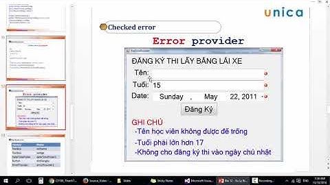 Bài 12   Xử Lý Biệt Lệ Trong C#