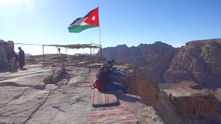 View from top of a mountain in Petra, Jordan