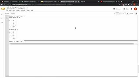 ตัวอย่างการเล่น tic tac toe บน python ผ่านระบบ google cloud (สมัครแข่งขันได้ทั่วโลกไปดูคลิปรับสมัคร)