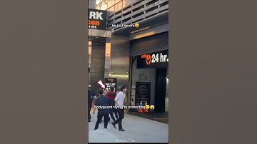 the way bodyguard protected tae 🐻 from sasaeng fans attack 😱💜 #bts #taehyung #shorts