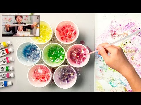 Bubble Painting Technique | Basic Easy Fun Art