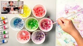 Bubble Painting Technique | Basic Easy Fun Art