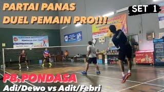Download Lagu [FUN BADMINTON] Adi/Dewo vs Adit/Febri (GOR PB KELLY) Set 1 MP3