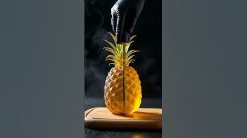 Pineapple cutting asmr video #ai #shorts #satisfying
