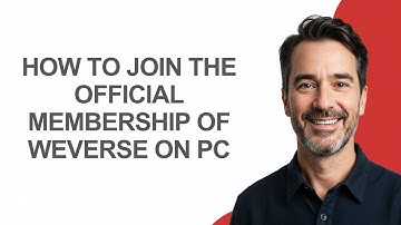 How to Join The Official Membership Of Weverse on Pc - KevinHowTo