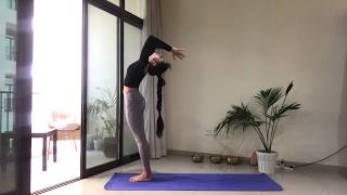 DAY 2 Sun salutation challenge (10 rounds) home yoga practice screenshot 5